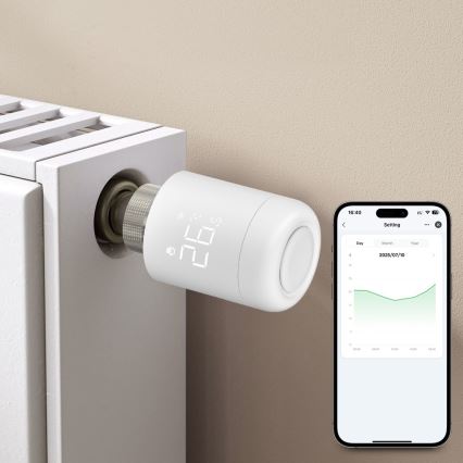 Immax NEO 07554L - Tête thermostatique (alimentée par 3 piles AA)