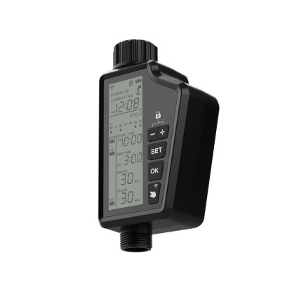 Immax NEO 07556L - Électrovanne d'arrosage 4xAA IP65 Wi‑Fi Tuya
