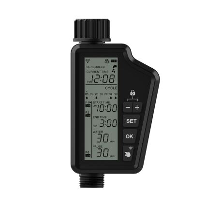Immax NEO 07556L - Électrovanne d'arrosage 4xAA IP65 Wi‑Fi Tuya