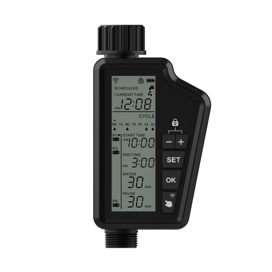 Immax NEO 07556L - Électrovanne d'arrosage 4xAA IP65 Wi‑Fi Tuya