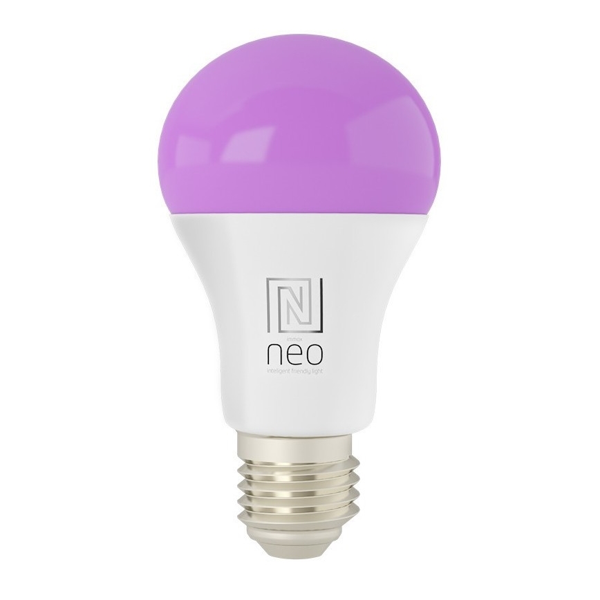 Immax NEO 07712CDO - LOT x3 Ampoule à intensité variable LED RGB+CCT E27/9W/230V Wi-Fi Tuya + télécommande
