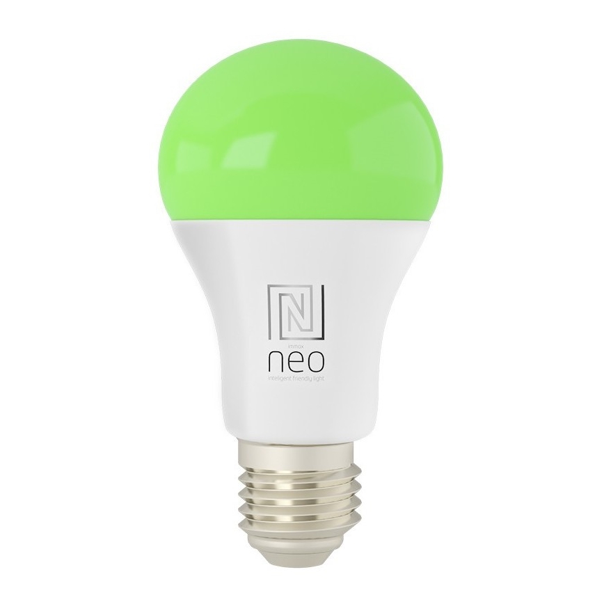 Immax NEO 07712CDO - LOT x3 Ampoule à intensité variable LED RGB+CCT E27/9W/230V Wi-Fi Tuya + télécommande