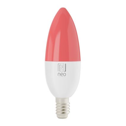 Immax NEO 07716L - LED RGB+CCT Ampoule à intensité variable E14/5,5W/230V 2700K Wi-Fi Tuya