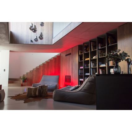 Immax NEO 07724CDO - Lot de 3 ampoules LED RGB+CCT dimmables GU10/4,8W/230V 2700-6500K Wi-Fi Tuya + télécommande