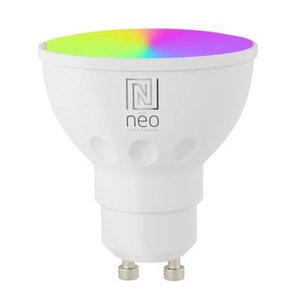 Immax NEO 07724CDO - Lot de 3 ampoules LED RGB+CCT dimmables GU10/4,8W/230V 2700-6500K Wi-Fi Tuya + télécommande