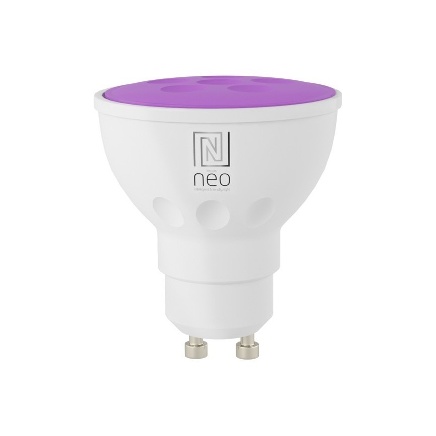 Immax NEO 07724CDO - Lot de 3 ampoules LED RGB+CCT dimmables GU10/4,8W/230V 2700-6500K Wi-Fi Tuya + télécommande