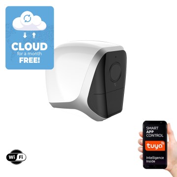 Immax NEO 07727L - Caméra extérieure intelligente avec capteur NEO LITE 1080p 5V IP65 5400mAh Wi-Fi Tuya