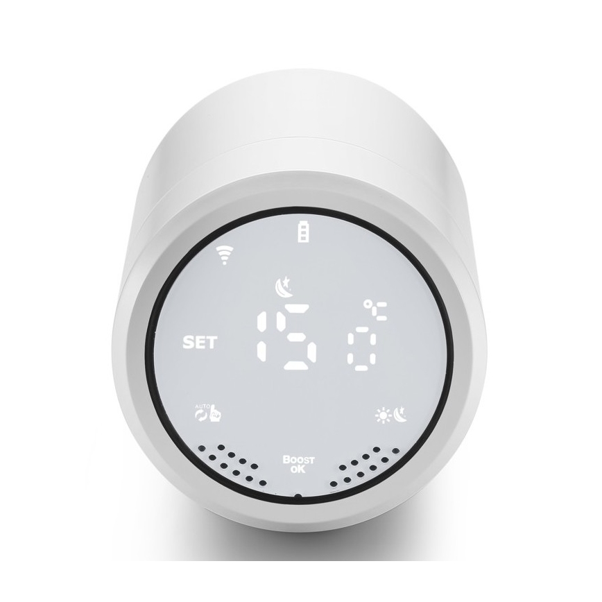 Immax NEO 07732B - LOT 2x Tête thermostatique + BRIDGE PRO v2 2xAA/3V Tuya