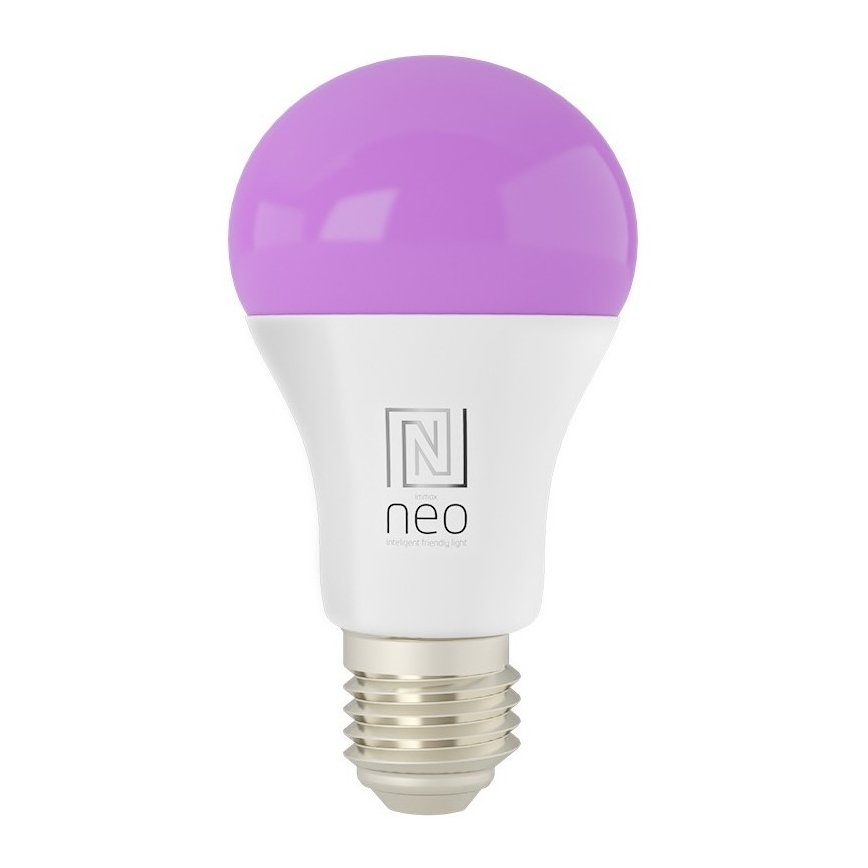 Immax NEO 07733L - LED RGB+CCT Ampoule à intensité variable NEO LITE E27/11W/230V 2700 - 6500K Wi-Fi Tuya