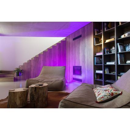 Immax NEO 07745CDO - Pack de 3 ampoules LED RGB+CCT dimmables E14/6W/230V Wi‑Fi + télécommande