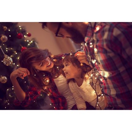 Immax NEO 07755L - Guirlande extérieure LED dimmable NEO LITE 400 LED / 8 fonctions / 43 m / IP44 / Wi‑Fi Tuya / blanc chaud