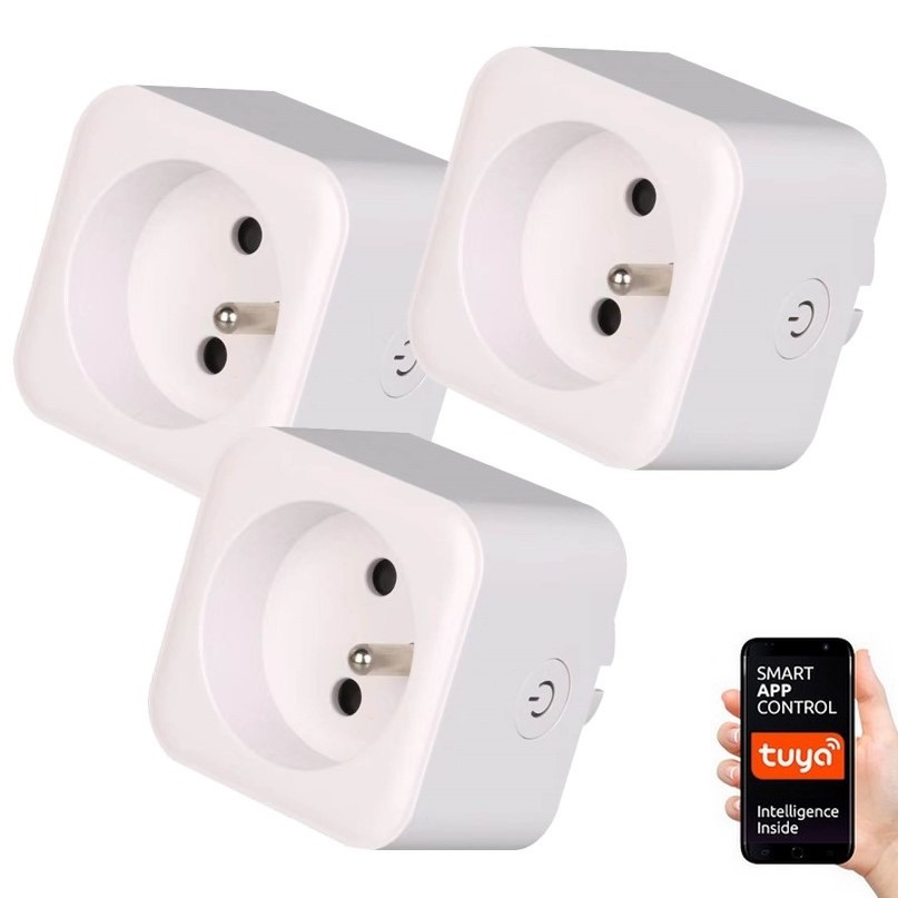 Immax NEO 07762C - SET 3x Prise connectée NEO LITE 3680W/230V/16A Wi-Fi Tuya