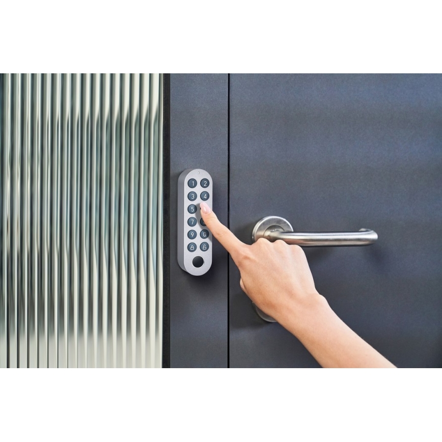 Immax NEO 07764L - Serrure de porte avec un clavier et une passerelle connectée Tuya
