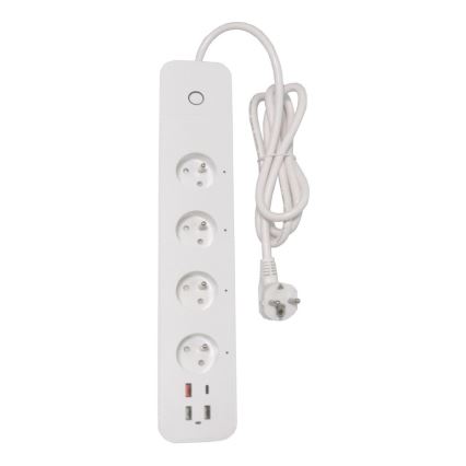 Immax NEO 07771L - Multiprise NEO LITE Smart 4x AC + 3x USB + 1x USB-C Wi-Fi Tuya