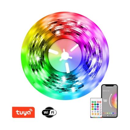 Immax NEO 07775L - LED RGB+CCT Ruban à intensité variable NEO LITE LED/48W/230V 10 m IP65 MUSIC Wi-Fi Tuya + télécommande