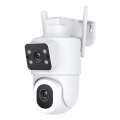 Immax NEO 07783L - Caméra extérieure connectée avec détecteur DOUBLE 355° P/T 2x2MP IP65 Wi-Fi Tuya