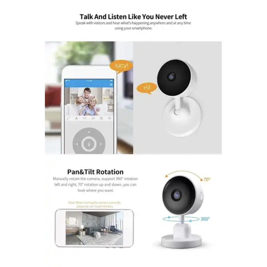 Immax NEO 07784L - Caméra intérieure connectée NEO LITE 3MP Wi-Fi Tuya