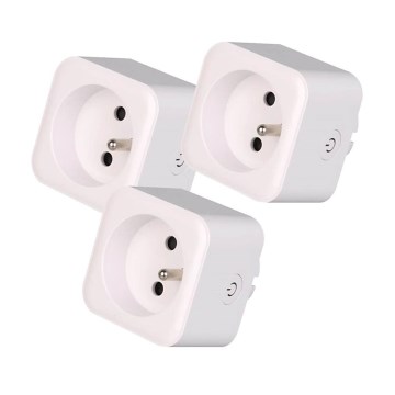 Immax NEO 07786C - LOT DE 3 prises connectées NEO LITE 3680W/230V/16A Tuya