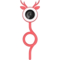 Immax NEO 07798L - Babyphone connecté et rechargeable 5V Wi-Fi Tuya rose