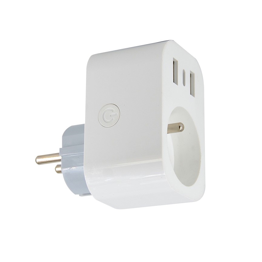 Immax NEO 07799L - Multiprise connectée 16A/230V + 2xUSB+1xUSB C Wi-Fi Tuya