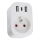 Immax NEO 07799L - Multiprise intelligente 16A/230V + 2x USB + 1x USB-C Wi-Fi Tuya