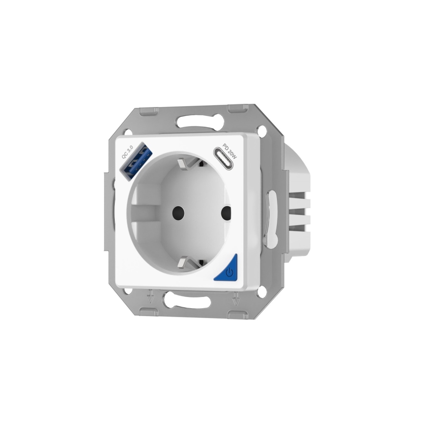Immax NEO 07801L - Prise connectée 16A/230V + 1xUSB-A+1xUSB C Tuya