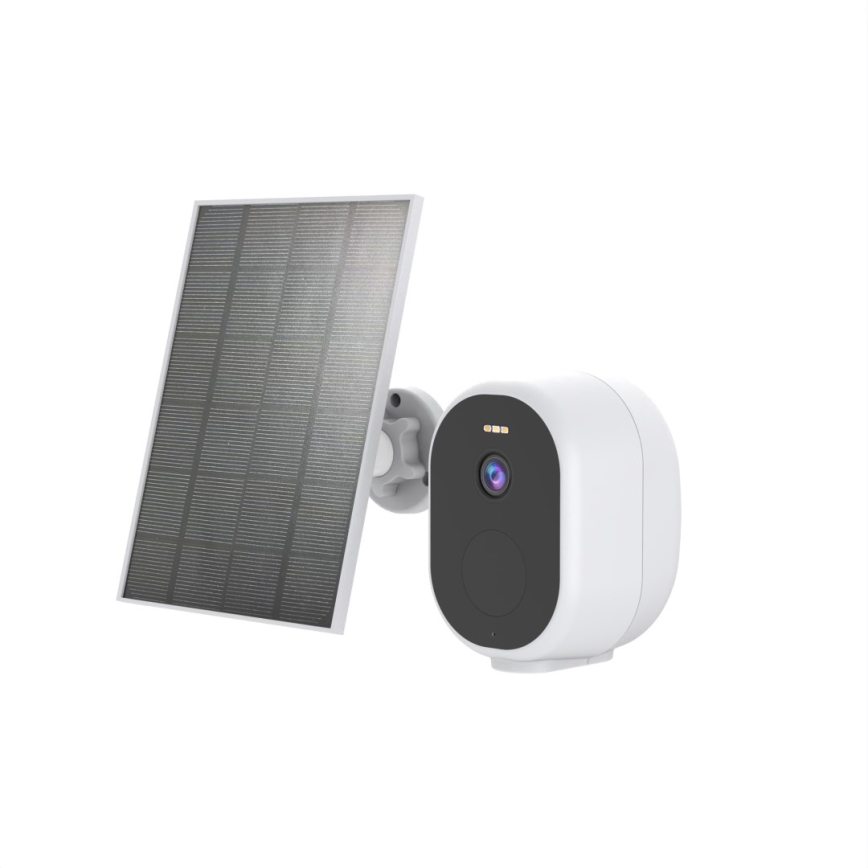 Immax NEO 07802L - Caméra solaire connectée pour l'extérieur avec détecteur BARREL 5000 mAh Wi-Fi Tuya IP65