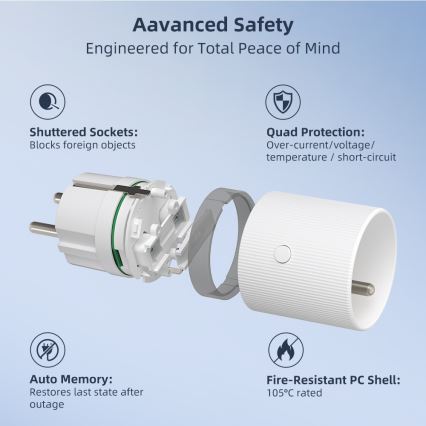 Immax NEO 07812L - Prise intelligente E 3500W Wi-Fi
