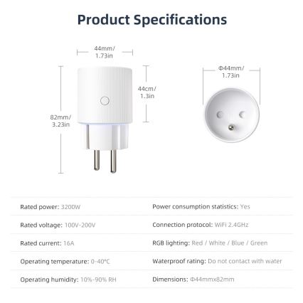 Immax NEO 07812L - Prise intelligente E 3500W Wi-Fi