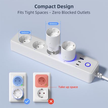 Immax NEO 07813L - Prise intelligente F 3500 W Wi-Fi