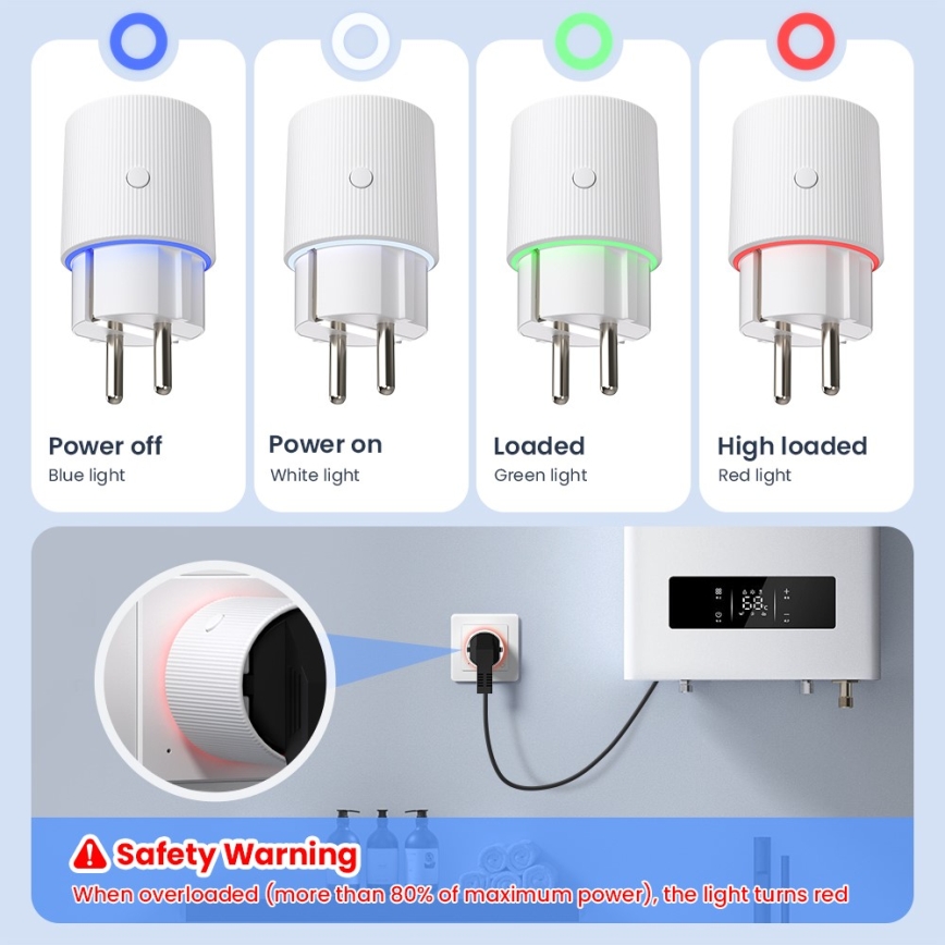 Immax NEO 07813L - Prise intelligente F 3500 W Wi-Fi
