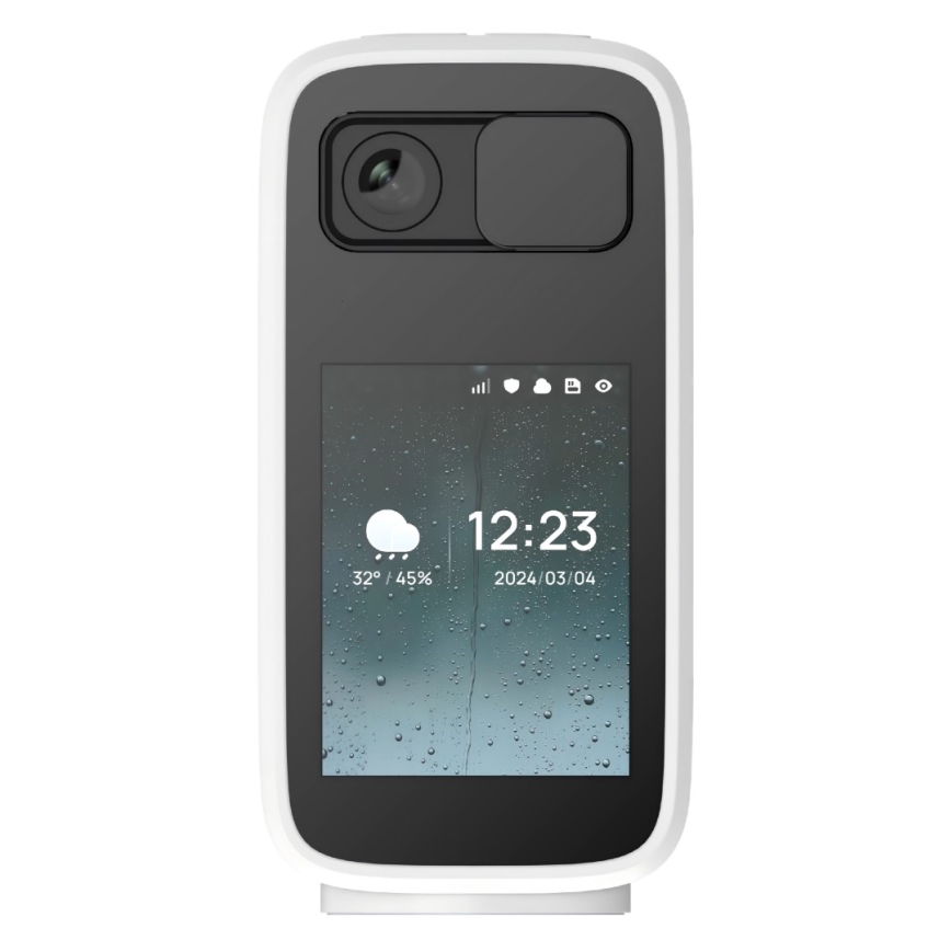 Immax NEO 07814L - Caméra d'intérieur intelligente, capteur 4 MP, alimentation 5 V, compatible Tuya Wi‑Fi
