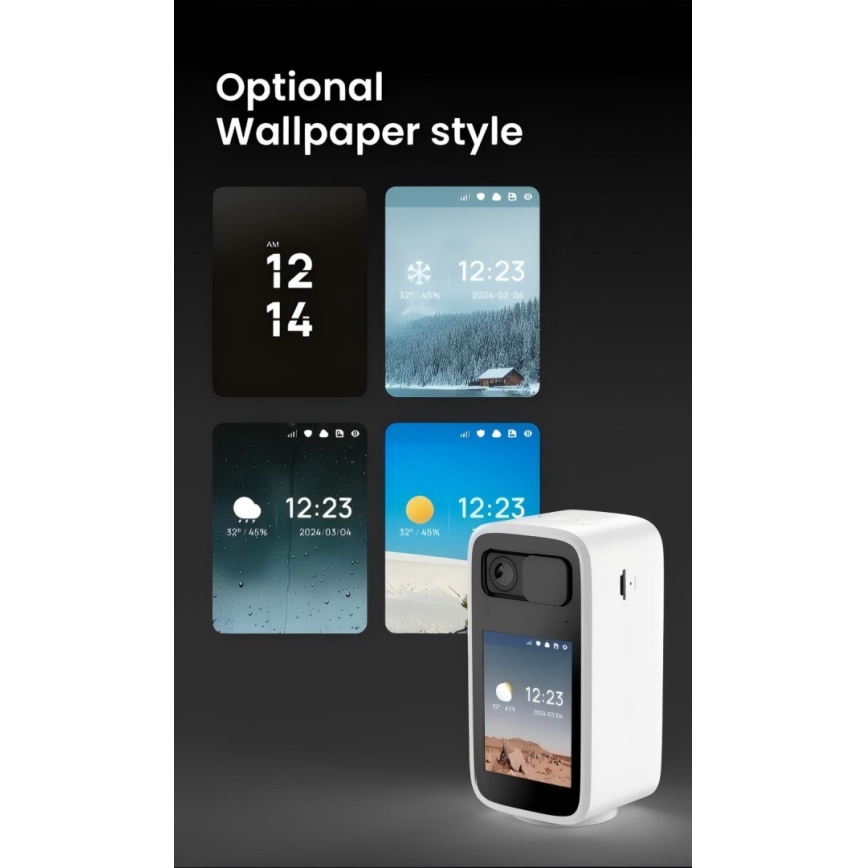 Immax NEO 07814L - Caméra d'intérieur intelligente avec capteur 4 Mpx, alimentation 5 V, Wi‑Fi