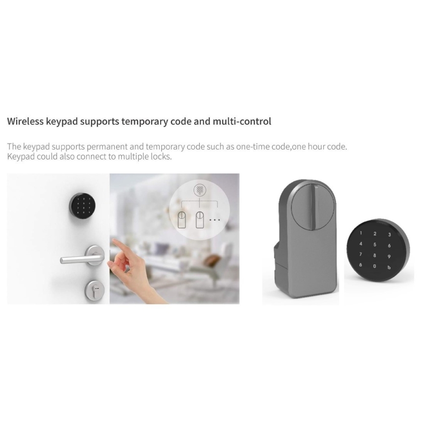 Immax NEO 07815L - Serrure de porte intelligente avec clavier 4xAA + 2xAA