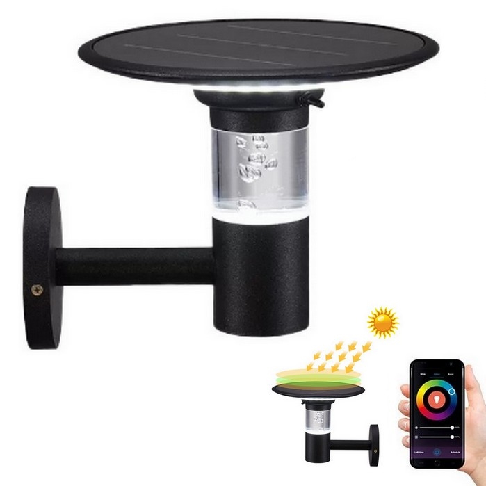 Immax NEO 07907L - Applique murale solaire RGB+CW/W à intensité variable BUBBLES LED/2W/5,5V IP54 Tuya 4000 mAh