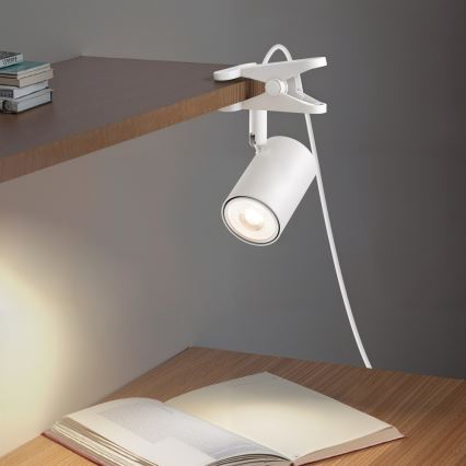 Immax NEO 08292L - Lampe à pince PUNTO 1xGU10/9W/230V blanche