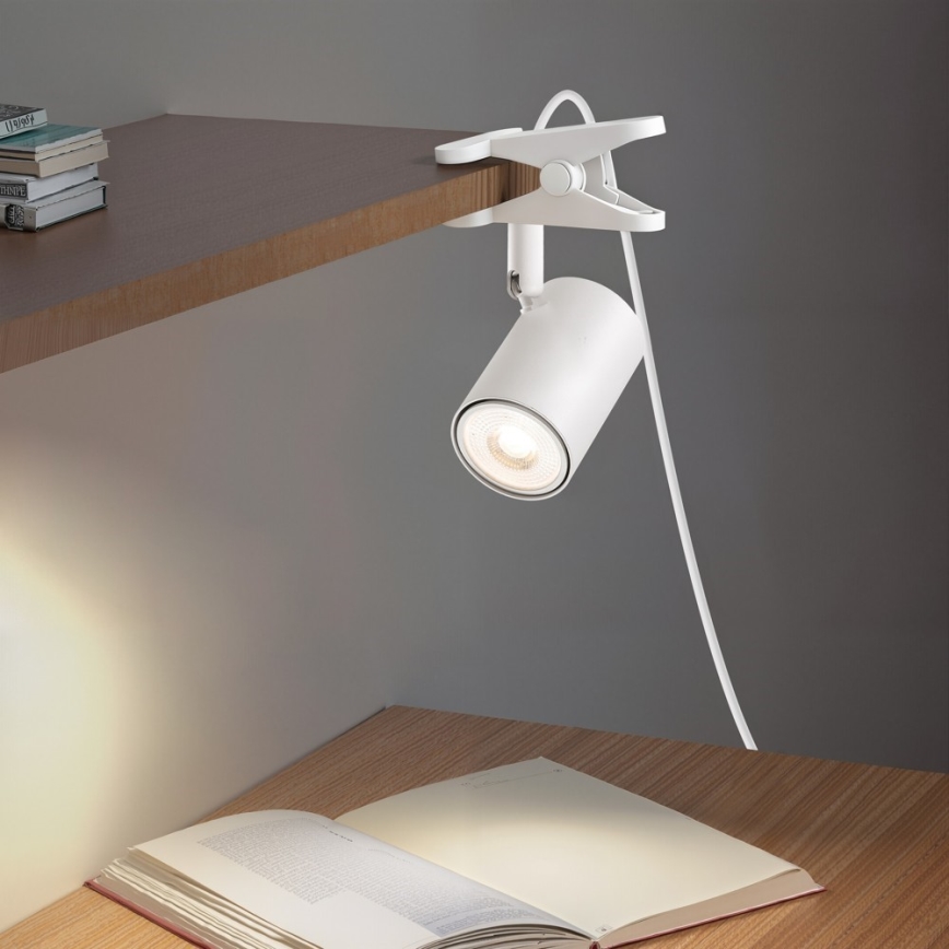 Immax NEO 08292L - Lampe à pince PUNTO 1xGU10/9W/230V blanche