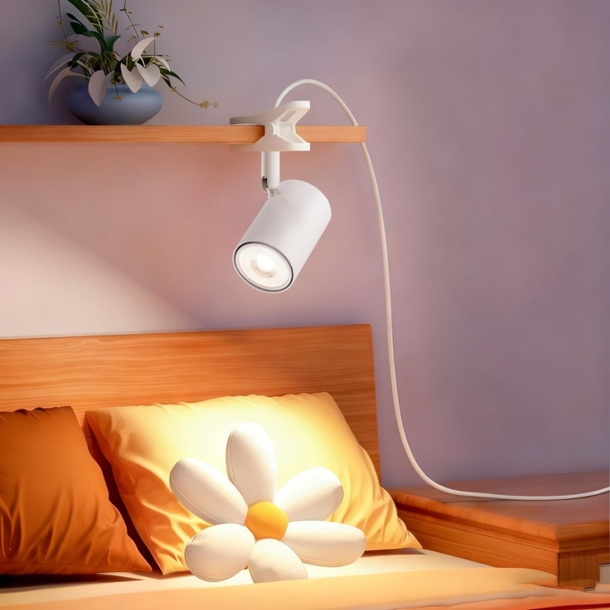 Immax NEO 08292L - Lampe à pince PUNTO 1xGU10/9W/230V blanche