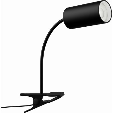 Immax NEO 08293L - Lampe flexible à pince PUNTO 1xGU10/9W/230V noire