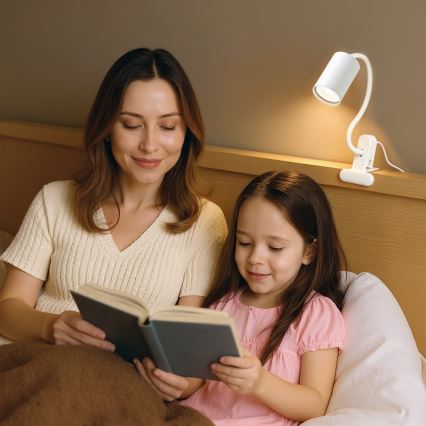 Immax NEO 08294L - Lampe orientable à pince PUNTO 1xGU10/9W/230V blanche