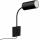 Immax NEO 08295L - Applique murale PUNTO avec port USB 1xGU10/9W/230V noire