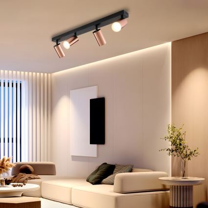 Immax NEO 08303L - Spot PUNTO 4xGU10/9W/230V or rose