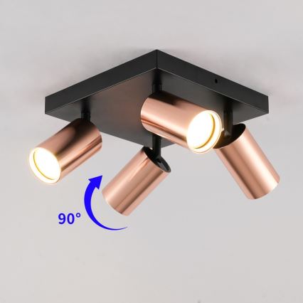 Immax NEO 08304L - Spot PUNTO 4xGU10/9W/230V or rose