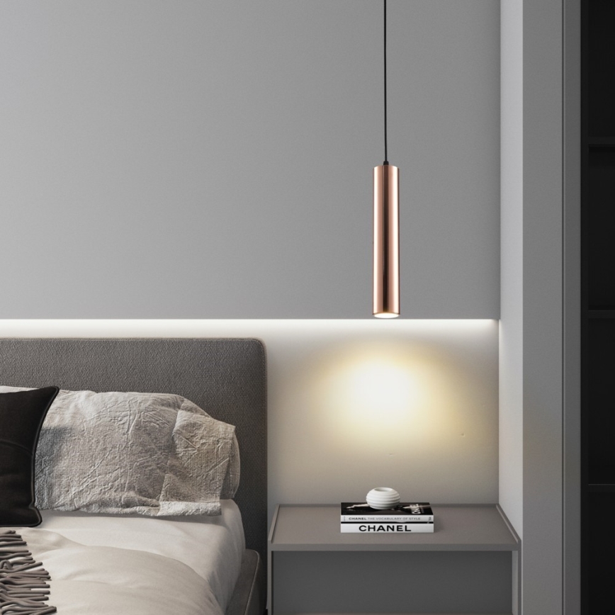 Immax NEO 08306L - Suspension sur câble PUNTO 1xGU10/9W/230V or rose