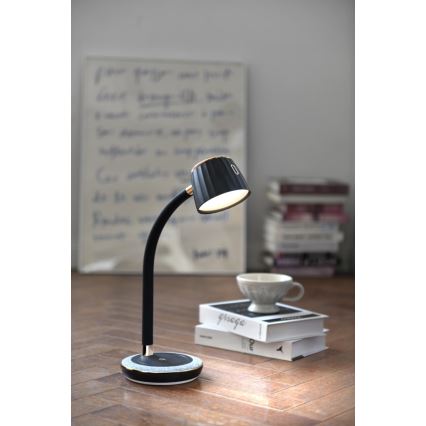 Immax NEO 08996L - Lampe de table à intensité variable avec charge sans fil PERLA LED/1,5W + LED/6W/230V 3800-4300K