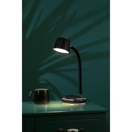 Immax NEO 08996L - Lampe de table à intensité variable avec charge sans fil PERLA LED/1,5W + LED/6W/230V 3800-4300K