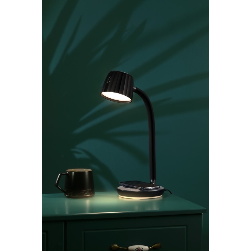 Immax NEO 08996L - Lampe de table à intensité variable avec charge sans fil PERLA LED/1,5W + LED/6W/230V 3800-4300K