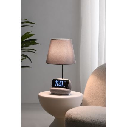 Immax NEO 09109L - Lampe de table LED dimmable avec chargeur sans fil Qi SOFA LED/6W/230V grise
