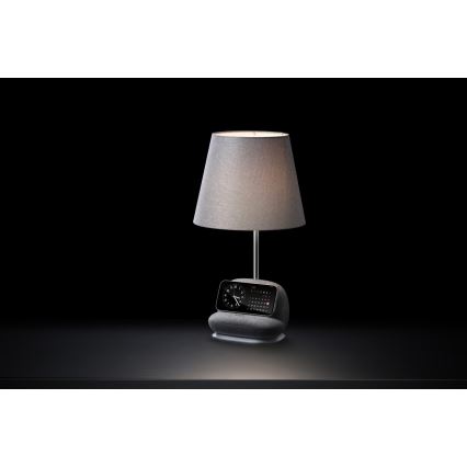 Immax NEO 09109L - Lampe de table LED dimmable avec chargeur sans fil Qi SOFA LED/6W/230V grise