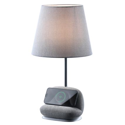 Immax NEO 09109L - Lampe de table LED dimmable avec chargeur sans fil Qi SOFA LED/6W/230V grise